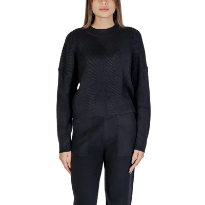Cleré Black Viscose Sweater In Blue