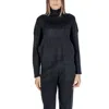 Cleré Black Viscose Turtleneck In Black