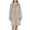 Cleré Cream Wool Coat In Neutral