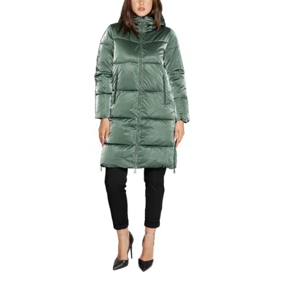Cleré Polyester Jackets & Women's Coat In Green
