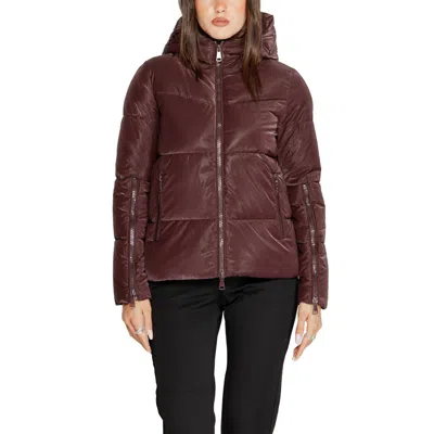 Cleré Polyester Jackets & Women's Coat In Burgundy