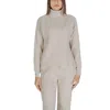 Cleré Beige Viscose Turtleneck In Gray
