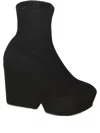 Clergerie 110mm Platform Suede Boots In Black
