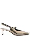 Clergerie Suzie Sling Back In Gold