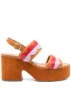 Clergerie 85mm Cloud Sandals In Brown