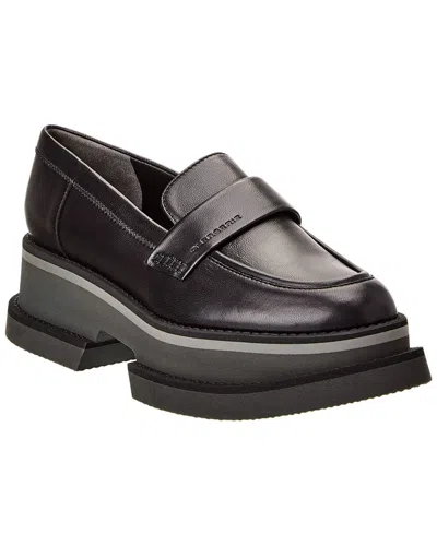 Clergerie Banel Leather Loafer In Black