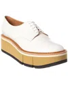 Clergerie Barbara Leather Platform Oxford In White
