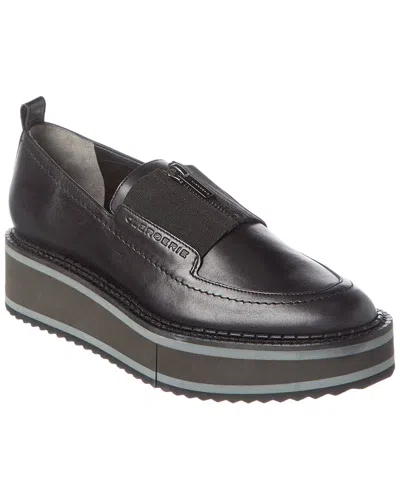 Clergerie Boaz Leather Platform Loafer In Black