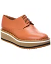 Clergerie Brook Leather Platform Oxford In Brown