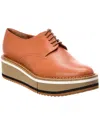 Clergerie Brook Leather Platform Oxford In Brown