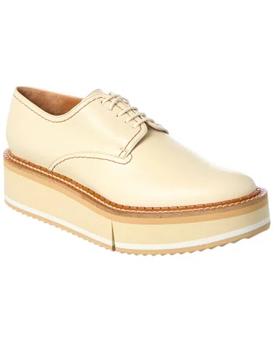 Clergerie Brooks Leather Platform Oxford In Brown
