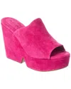 Clergerie Women's Dolcy Platform Wedge Slide Sandals In Pink