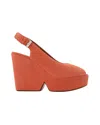 Clergerie Dylan9 Sandals  - Orange - Leather In Orange