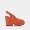 Clergerie Dylan9 Sandals  - Orange - Leather In Orange
