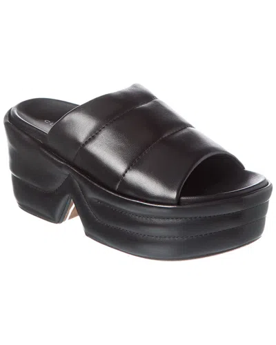 Clergerie Ery Leather Platform Sandal In Black