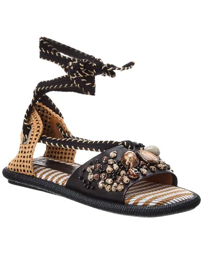 Clergerie Eugienie Leather Sandal In Black