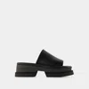 Clergerie Pantoletten Faith Aus Leder In Black