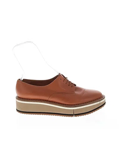 Pre-owned Clergerie Flats In Brown