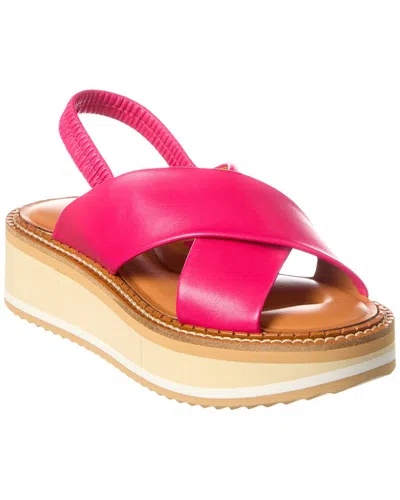 Clergerie Freedom Leather Sandal In Pink