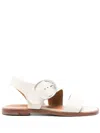 Clergerie Ilona Flat Sandals In White