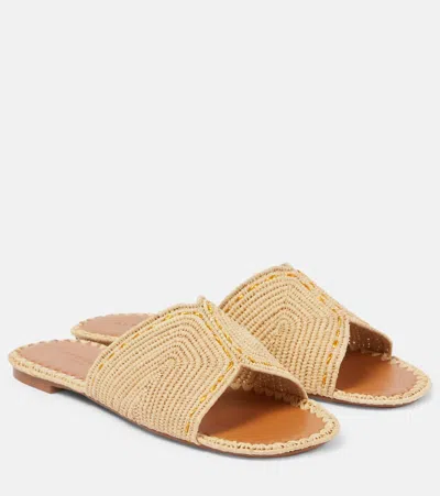 Clergerie Women's Ineni Woven Slide Sandals In Neutrals