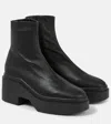 Clergerie Nelle Leather Ankle Boots In Black