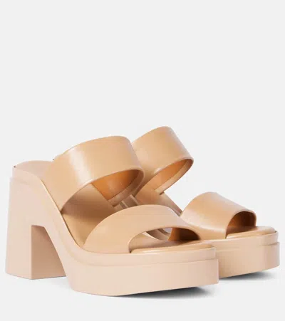 Clergerie Plateausandalen Next Aus Leder In Beige