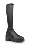 Clergerie Nova Knee High Platform Boot In Black