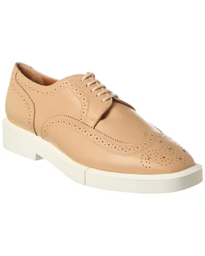 Clergerie Olie Leather Oxford In Brown