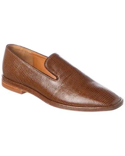 Clergerie Olympia Leather Loafer In Brown