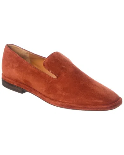 Clergerie Olympia Suede Loafer In Red