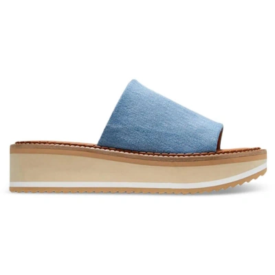 Pre-owned Clergerie Paris Womens Fastj Open Toe Slide Mule Sandals Shoes Bhfo 2344 In Blue
