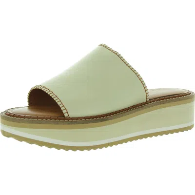 Clergerie Paris Womens Leather Open Toe Mule Sandals In Multi