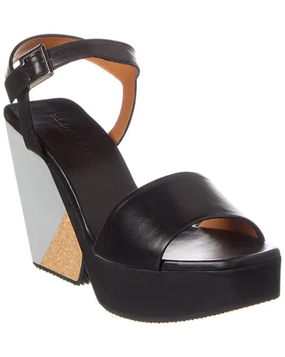 Clergerie Pearl Leather Platform Sandal In Black