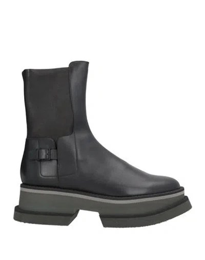 Clergerie Woman Ankle Boots Black Size 7.5 Leather