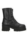 Clergerie Woman Ankle Boots Black Size 8.5 Leather In Black