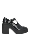 Clergerie Woman Pumps Black Size 7.5 Leather