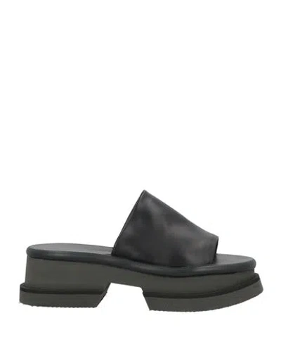 Clergerie Woman Sandals Black Size 10 Lambskin