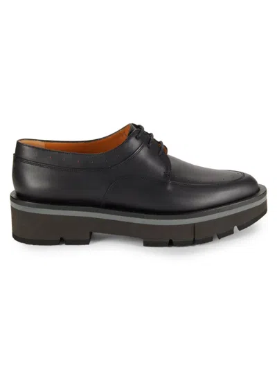 Clergerie Women's Louison Leather Platform Derby Shoes In Black