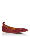 Clergerie Women's Molly Ballet Flats In Garnet (dark Red)