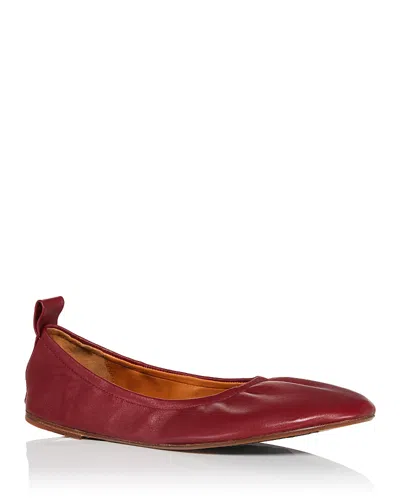 Clergerie Women's Molly Ballet Flats In Garnet (dark Red)