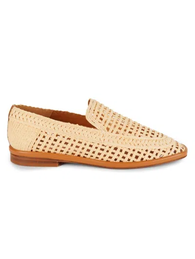 Clergerie Women's Orlana Woven Design Loafers In Natural