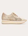 Clergerie Women's Ozan2 Woven Raffia Low-top Sneakers In Neutrals
