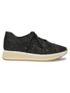 Clergerie Women's Ozan2 Woven Raffia Low-top Sneakers In Black