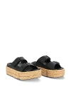 Clergerie Women's Qiana 2 Espadrille Platform Sandals In Black