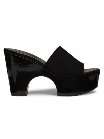 Clergerie Women's View 65mm Patent Leather Mules In Black
