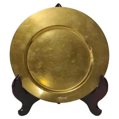 Pre-owned Cleto Munari Brass Plate By Gio Ponti For  In Brown