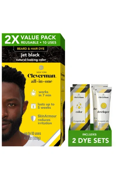 Cleverman 2x Pack Coarse & Coily Hair · Reusable Beard & Hair Dye Kit In Transparent