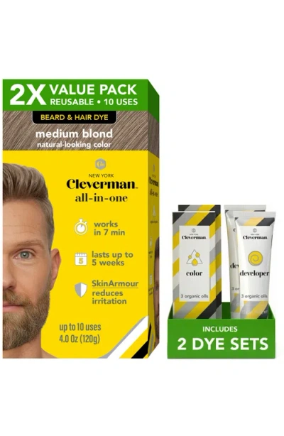 Cleverman 2x Pack Reusable Beard & Hair Dye Kit In Transparent
