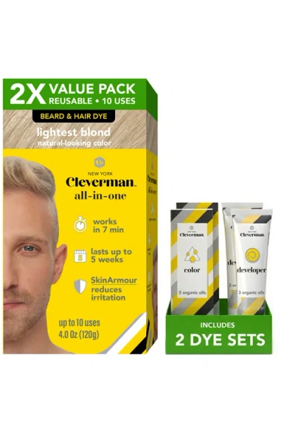 Cleverman 2x Pack Reusable Beard & Hair Dye Kit In Transparent